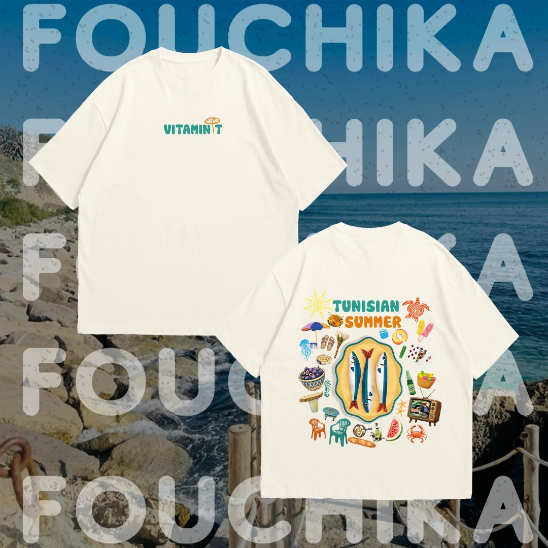 T-shirt VitaminT Bleu Vert